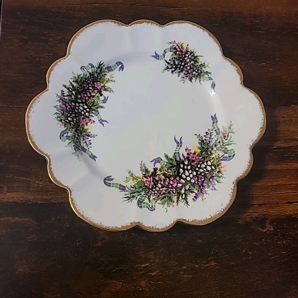 Vintage Salisbury Fine Bone China Floral 8" Plate England